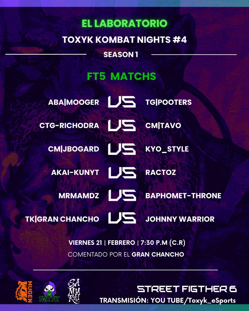 EsportsToxyk's tweet image. Velada cargada para este viernes de vergasos callejeros, solo por el laboratorio donde descontrolamos el sistema y tiran los mancos fuertes ☣️💪🏼😎👊🏼☢️!!!