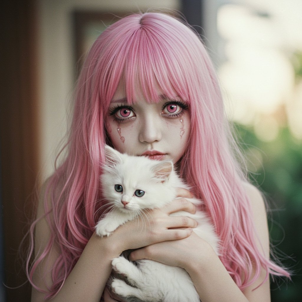 kenji20230920's tweet photo. zonbie girl #zonbie #catslovers #ImageFX