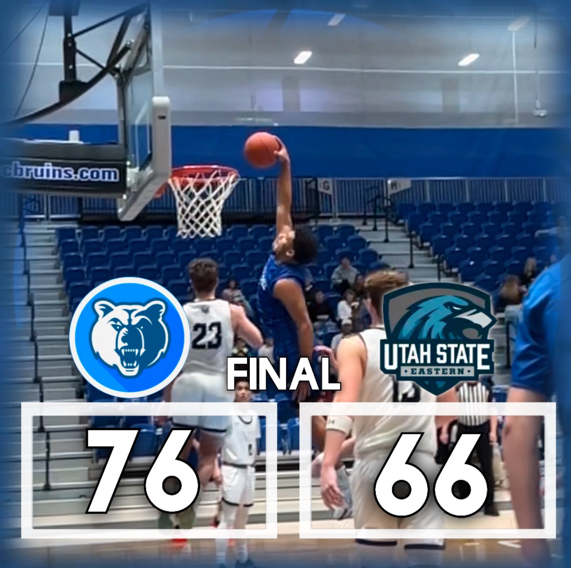 *Final*
————————
Mason Bendinger
18 PTS
7/14 FGM
6 REB
~ 
Xavier Edmonds
17 PTS
13 REB
2 BLK
~
Sam Sivulich
16 PTS
4-8 3PM
5 REB
4 AST
~
Coen Collier
16 PTS
4/6 FGM
2-4 3PM
10 REB
4 BLK
~
Ethan Copeland
10 PTS
7 REB
5 AST