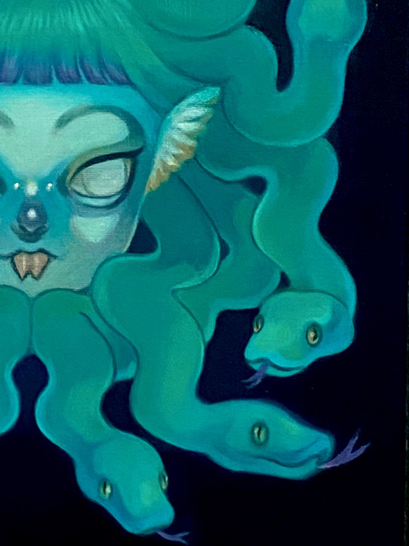 #魔法の生活二周年祭 2/22~3/23※休廊日注意
油絵と立体を展示します✨
今回初めての人形出品！
ぜひともご高覧下さい\( ¨̮ )/
いちごの子は3月に展示予定