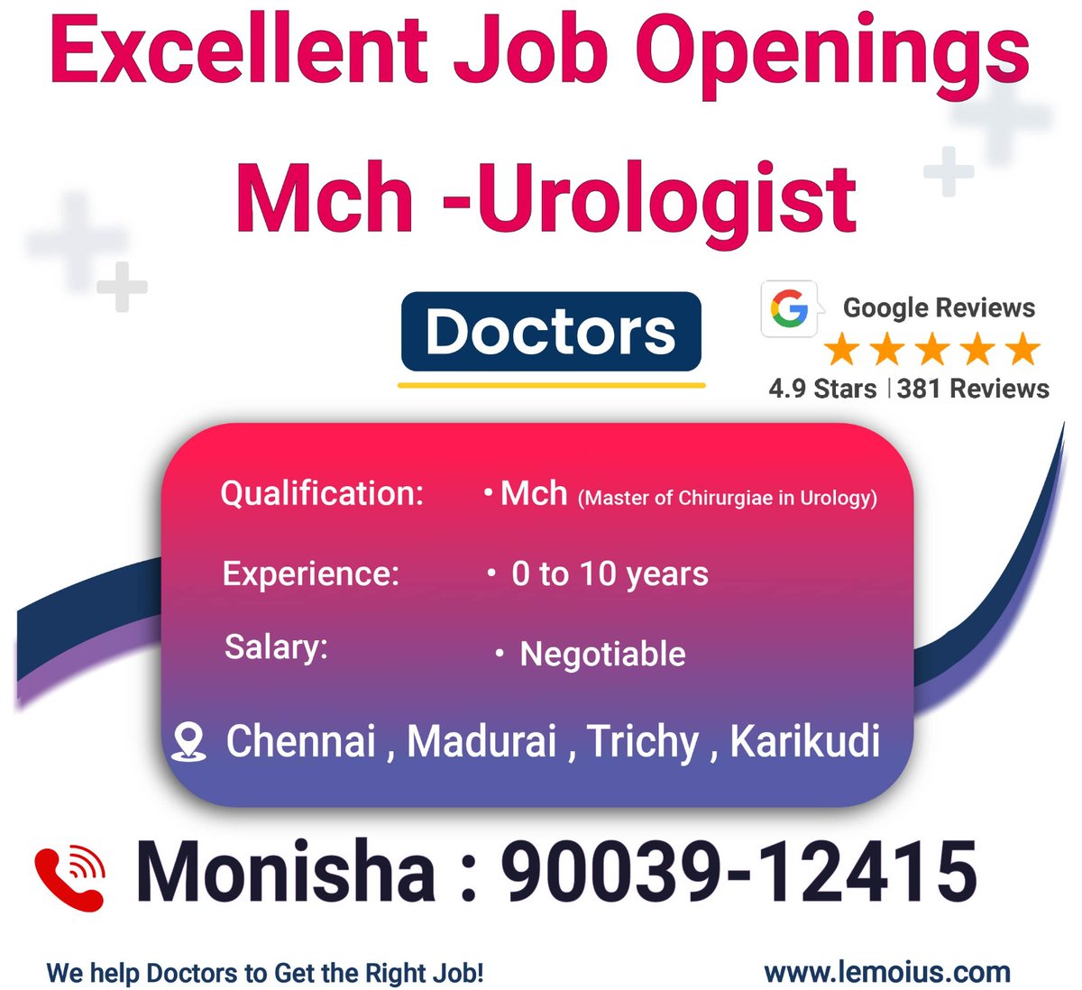 MonishaJobsApp's tweet photo. #DoctorJobs #Urologist #Jobs #MedicalJobs #HealthcareCareers #HiringNow #DoctorOpportunities #ChennaiJobs #MaduraiJobs #TrichyJobs #KarikudiJobs #HospitalJobs #SurgeonJobs #MedicalRecruitment #jobseekers #hiring #hiringnow #jobalert #hiringalert #doctor #doctorlife #chennai https://t.co/bTzyA2K4nL