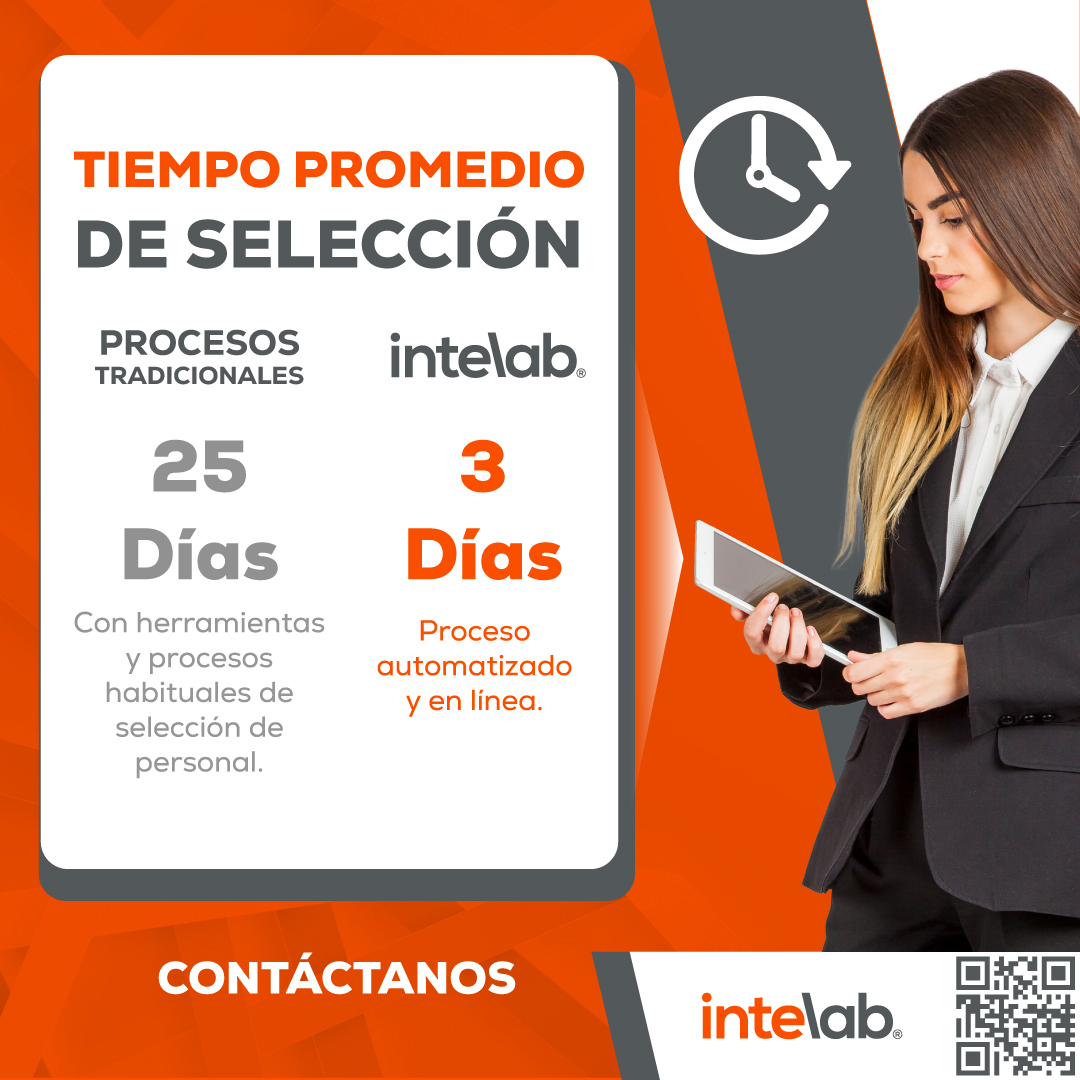 Reduce significativamente el tiempo de tus procesos de selección con nuestras soluciones basadas en inteligencia artificial. intelab.com.mx/seleccion-de-p…