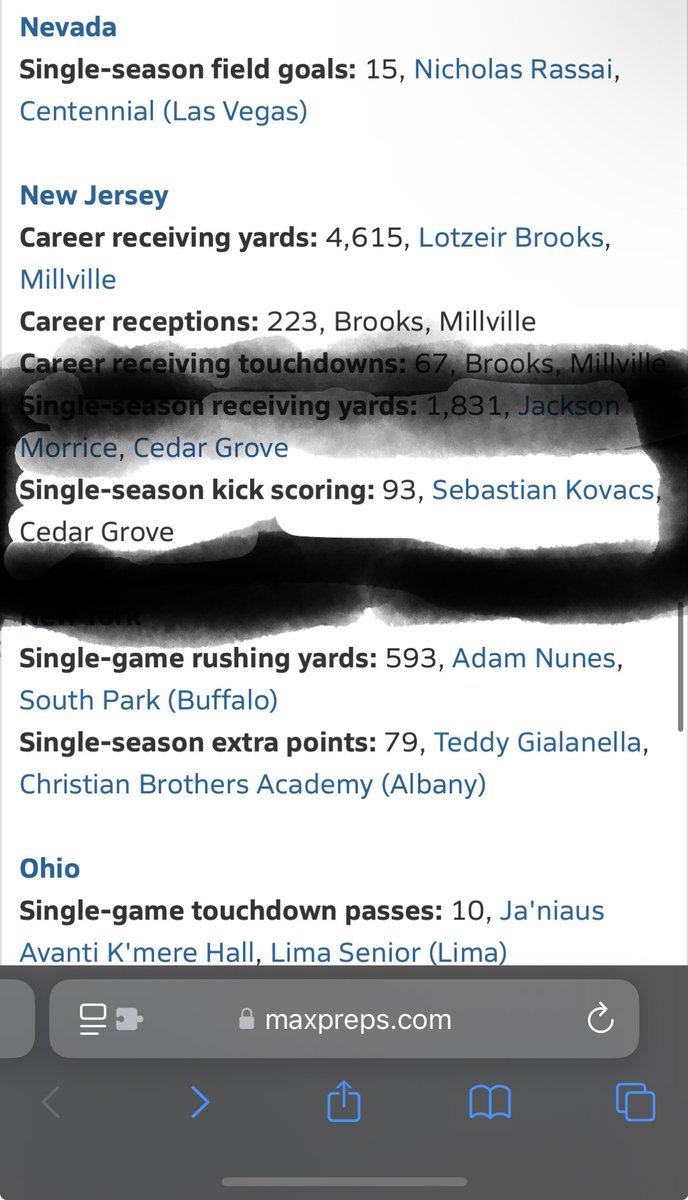 Sebastian Kovacs (@kovacsseba3) on Twitter photo Broke the single season kickscoring record in NJ (93 points). Hopefully many more to come next season!!!
<a href="/CUFBRecruit/">Colorado Football Recruiting</a> <a href="/KbTheStable/">KB</a> <a href="/CoachJoeLorig/">Joe Lorig</a> <a href="/MSU_FBRecruits/">MSU Football Recruiting</a>
Also props to ma boy <a href="/morricejackson1/">Jackson Morrice</a> for his record too of 1831 single season receiving yards.😤😤😤 Broke the single season kickscoring record in NJ (93 points). Hopefully many more to come next season!!!
<a href="/CUFBRecruit/">Colorado Football Recruiting</a> <a href="/KbTheStable/">KB</a> <a href="/CoachJoeLorig/">Joe Lorig</a> <a href="/MSU_FBRecruits/">MSU Football Recruiting</a>
Also props to ma boy <a href="/morricejackson1/">Jackson Morrice</a> for his record too of 1831 single season receiving yards.😤😤😤