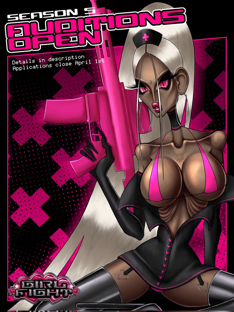 g1rl_fight's tweet photo. SEASON 5 AUDITIONS ARE NOW OPEN 💞

Join our Discord Server for all the details on how to apply! https://t.co/nR5jXnydVm