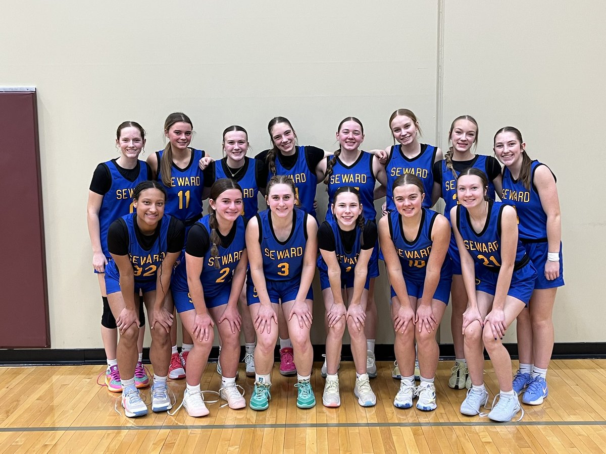 Seward Girls Basketball (@sewardgball) on Twitter photo A BIG win for the Bluejays tonight!! After a slow start and needed a few extra minutes, we were able to get the job done!
Var. OFF. MVP-<a href="/karleebaack/">Karlee Baack</a>
Var. DEF. MVP-<a href="/KarsynFields/">Karsyn Fields</a>
WONCH-Ava
JV completes the year with a nice victory!
JV-OFF -Tayla & Sammi
JV-DEF-<a href="/jolie_eber/">jolie eber</a> A BIG win for the Bluejays tonight!! After a slow start and needed a few extra minutes, we were able to get the job done!
Var. OFF. MVP-<a href="/karleebaack/">Karlee Baack</a>
Var. DEF. MVP-<a href="/KarsynFields/">Karsyn Fields</a>
WONCH-Ava
JV completes the year with a nice victory!
JV-OFF -Tayla & Sammi
JV-DEF-<a href="/jolie_eber/">jolie eber</a>