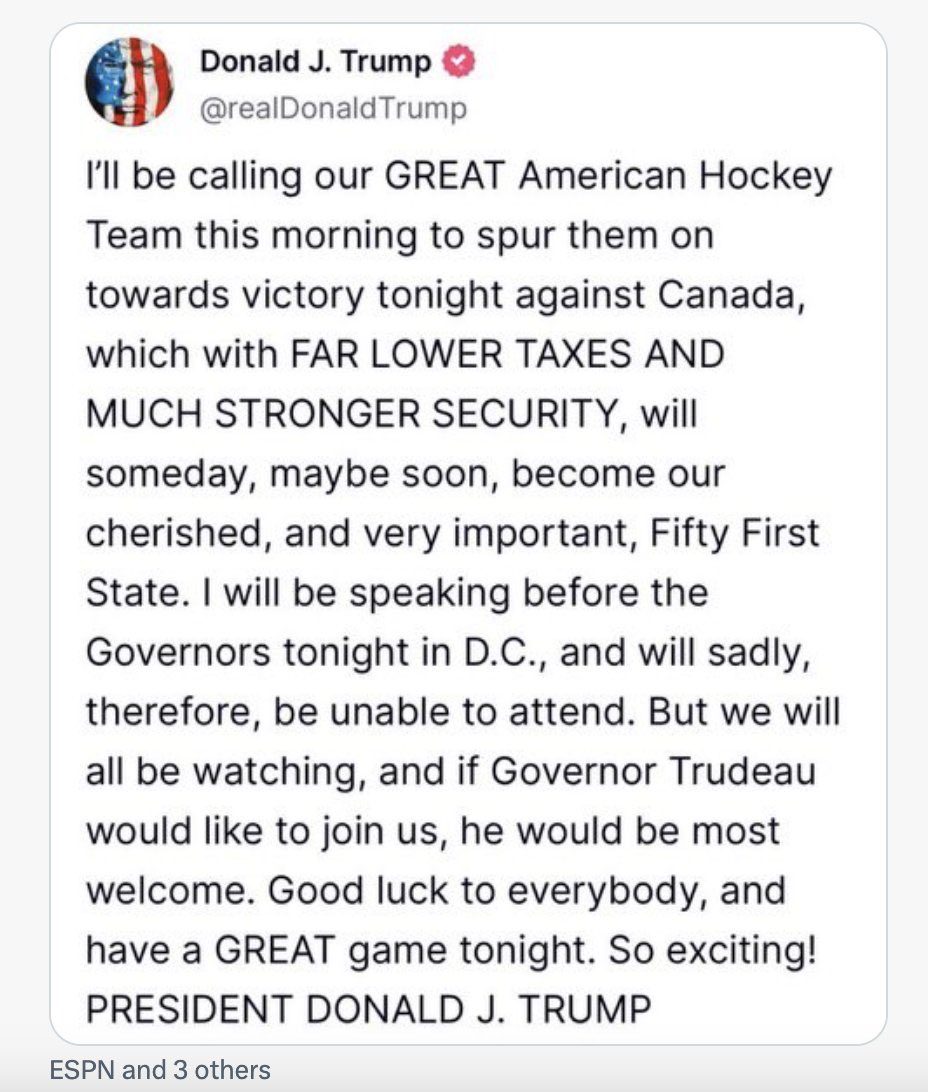 PabloJinko's tweet photo. Donald, mufa 🇨🇦🇨🇦🇨🇦😂😂😂

#4nationsfaceoff https://t.co/03vQ1heGye