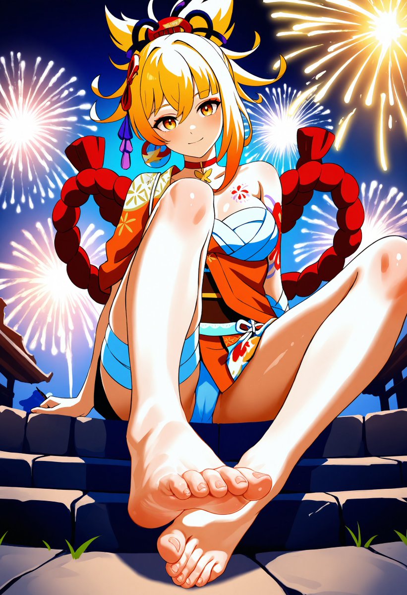 Reaperssss's tweet photo. Yoimiya "Footcroft Style"
#Feet #Foot #FootFetish #AnimeFeet #soles #toes #AIart #feetworship #Ai #GenshinImpact #Yoimiya https://t.co/VzRdBTEC5D