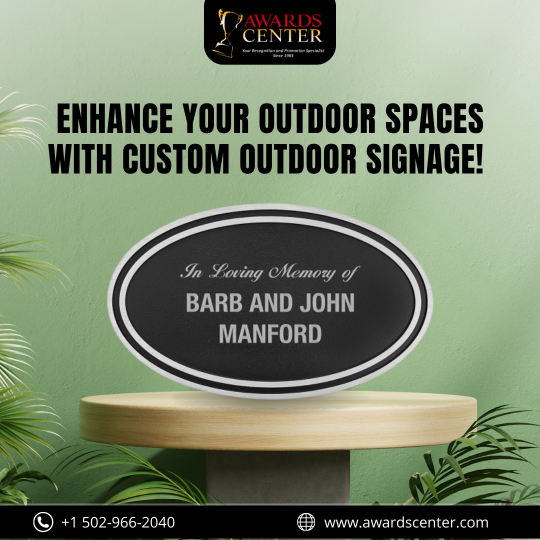 awardscenterlou's tweet image. Upgrade outdoor spaces with custom signs! 🏞️ Durable cast aluminum plaques, perfect for memorials or wayfinding, ship in just 6 days. 🌟
👉 tinyurl.com/ydhj56n9
#OutdoorSignage #CustomPlaques #AwardsCenter