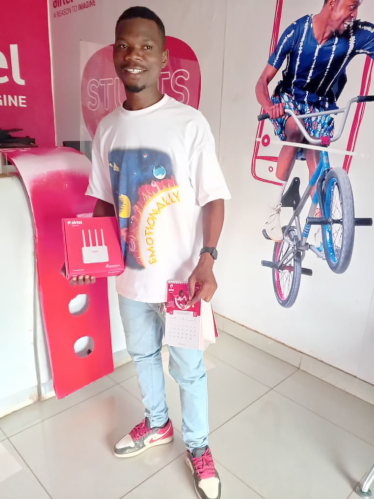 Airtel_Zambia's tweet photo. Celebrate love this February with Digital Friday! โค๏ธ
Visit any Airtel shop,
Buy an internet device, or
Download the My Airtel App and transact.
Walk away with a special Valentineโs FREEBIE! ๐
A little love goes a long way.
Donโt miss out!
#DigitalFriday https://t.co/xiBeSz0mxL
