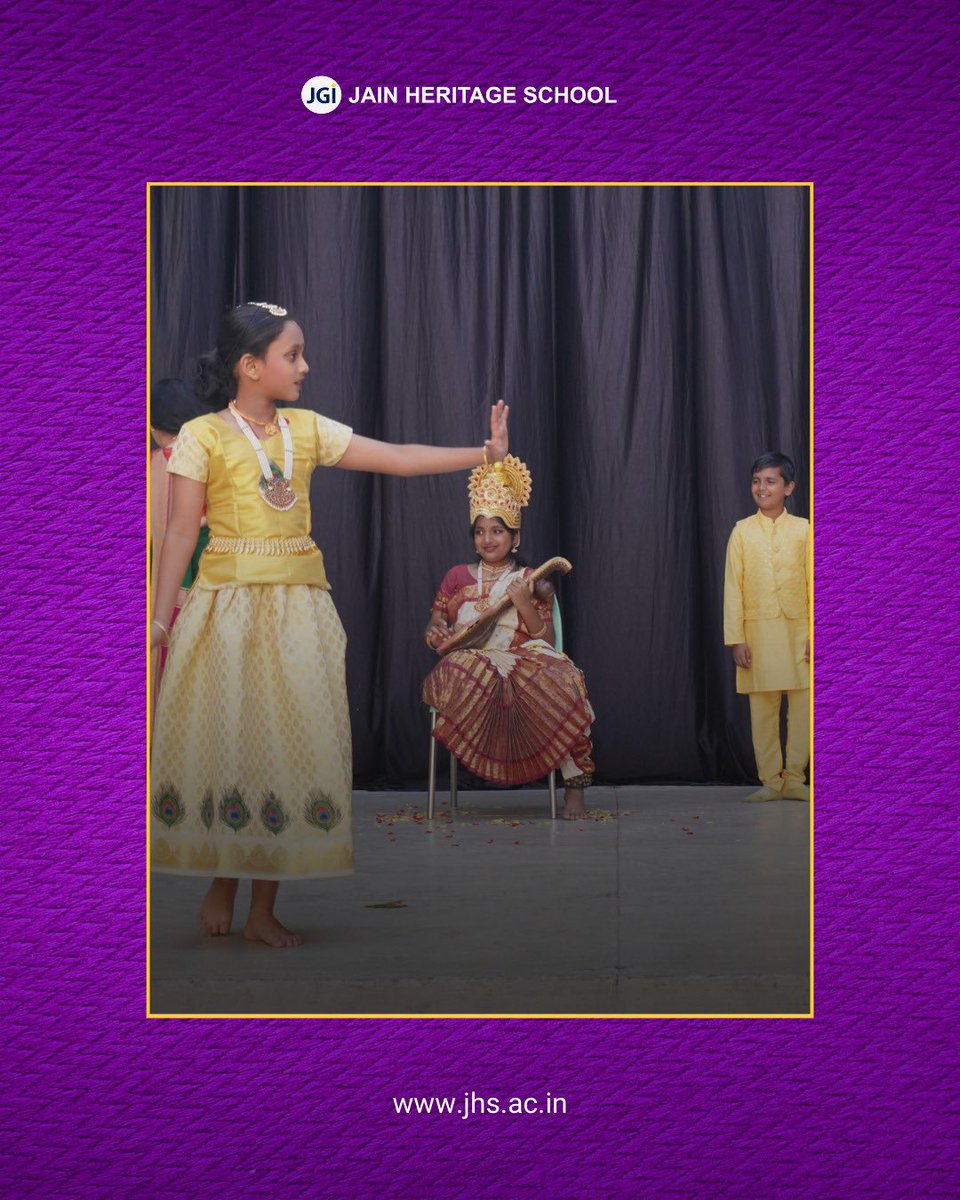 JHSBangalore's tweet image. Celebrating the spirit of wisdom and new beginnings! The students of Grade 3B beautifully presented a assembly on Vasant Panchami, honouring Goddess Saraswati and the essence of knowledge, music, and creativity. 

#JHS #JAINHeritageSchool #VasantPanchami #SchoolCelebrations