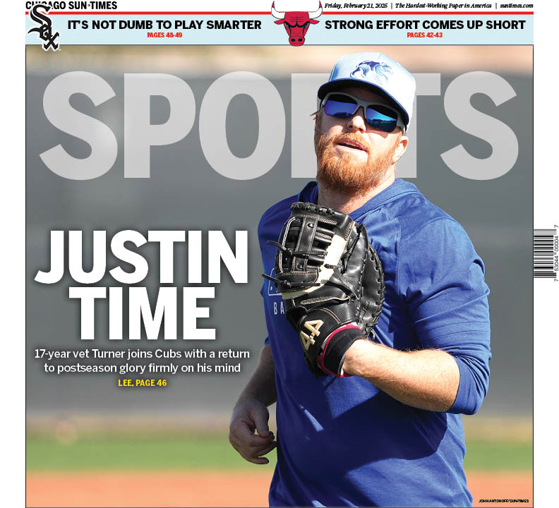 Back page for Friday. Our <a href="/maddie_m_lee/">Maddie Lee</a> reports on the Cubs' newest face. trib.al/h7ORqAK