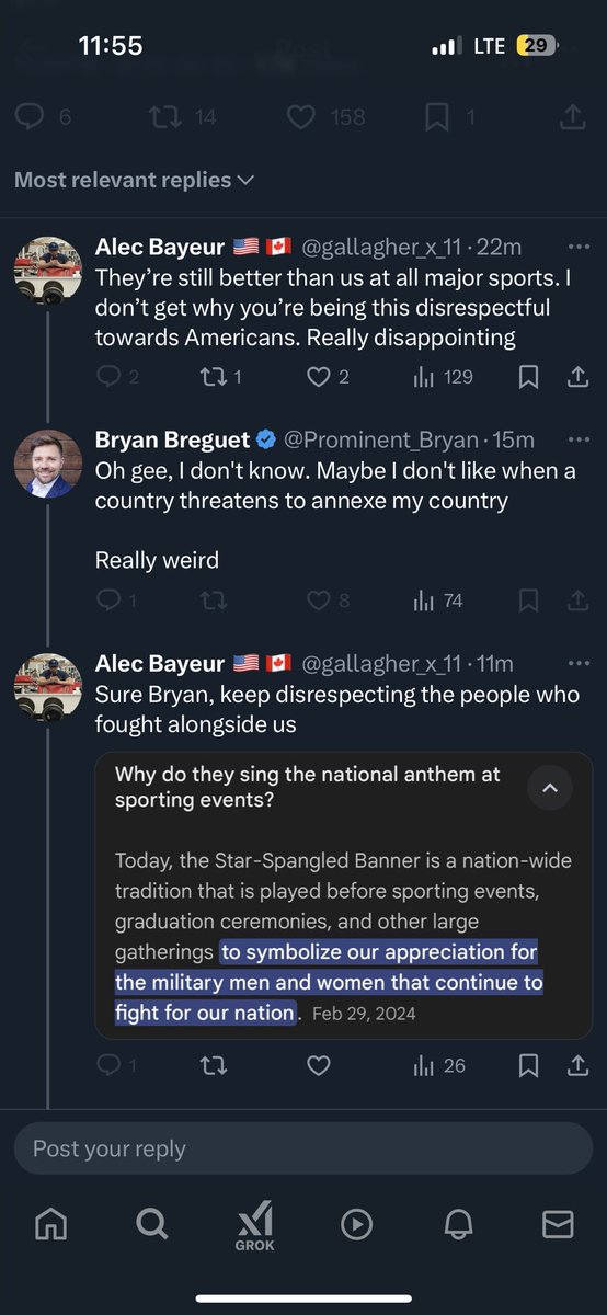 gallagher_x_11's tweet image. Thought @Prominent_Bryan was a smart conservative figure in Canada. Turns out is just an anti-American NPC bitch