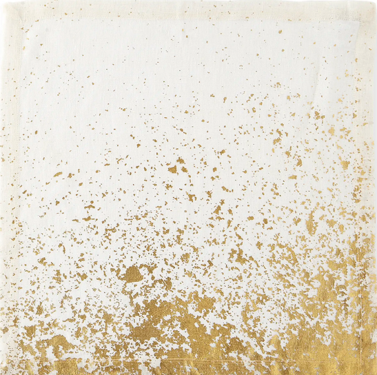 Today's #aesthetic:  Desastres de la Democracia by Georg Herold; and Kim Seybert napkin
#abstractart #modernart #goldembossing #tableware