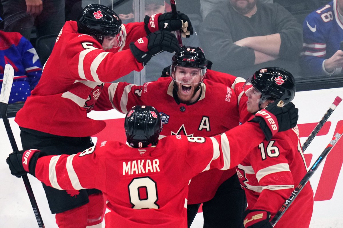 The golden moment. 🥇🍁 #4Nations