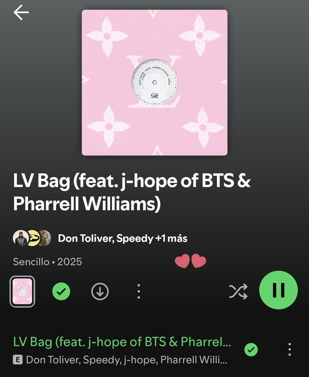 stayalivejksg's tweet photo. CUANTOS COMENTARIOS PODEMOS JUNTAR CON EL LINK DE SPOTIFY DE LA CANCIÓN "LV BAG" DE J-HOPE 👀? RECUERDA, TIENES QUE COPIAR EL LINK DESDE TU PROPIA CUENTA DE SPOTIFY, VAMOS!!🔥

https://t.co/UDqhJxFOky https://t.co/iu6CUJ4TNo