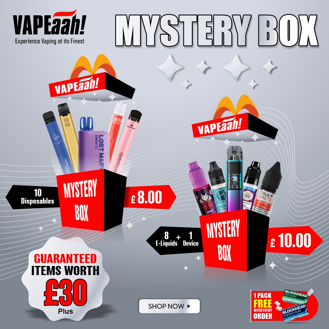 vapeaah's tweet photo. Do not let this thrilling vaping opportunity pass you by. Order your Mystery Boxes today and prepare for delightful surprises. Act quickly, as stock is limited!

Do check our Mystery Boxes at https://t.co/jpeu7YSBt1 https://t.co/XHOXB8BMOr