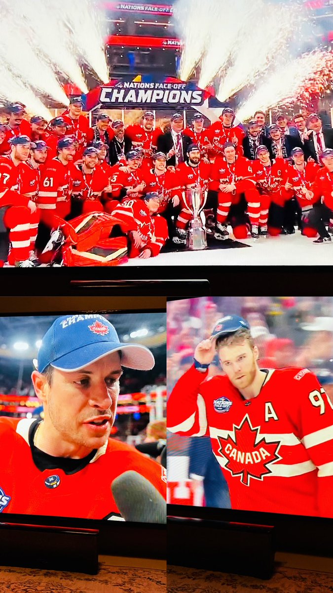 ManpreetSuhi's tweet photo. Sidney Crosby in 2010. Connor McDavid in 2025. Passing of the torch to the greatest hockey player in the world. Hell yeah Canada! 🇨🇦 #TeamCanada #CanadavsUSA #Canada #USAvsCAN #4nations  #4Nationsfinal https://t.co/dtE2siVPm3