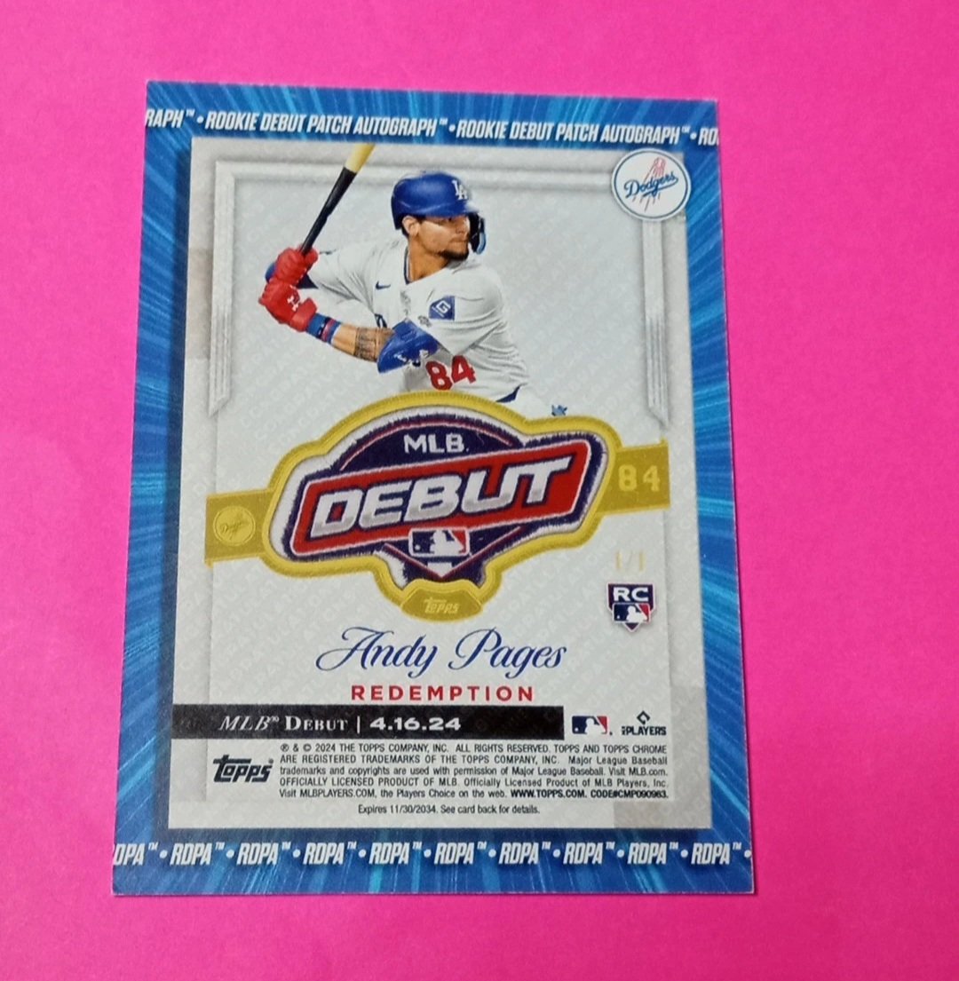 bowman1of1's tweet photo. @Tp35Cards @CardPurchaser Listed on eBay by fainbaker
#mlbdebutpatch (202/251) https://t.co/PlDDm9ns3t