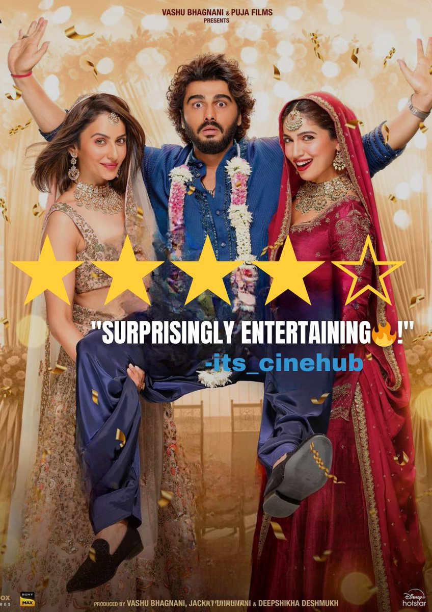 #MereHusbandKiBiwiReview ~ SURPRISINGLY ENTERTAINING🔥  

Rating - ⭐️⭐️⭐️⭐️  

WOW, what an ABSOLUTE BLAST #MereHusbandKiBiwi turned out to be! 😳👌 After delivering the SUPER ENTERTAINER #KhelKhelMein with #AkshayKumar last year, #MudassarAziz is back with yet another CRAZY