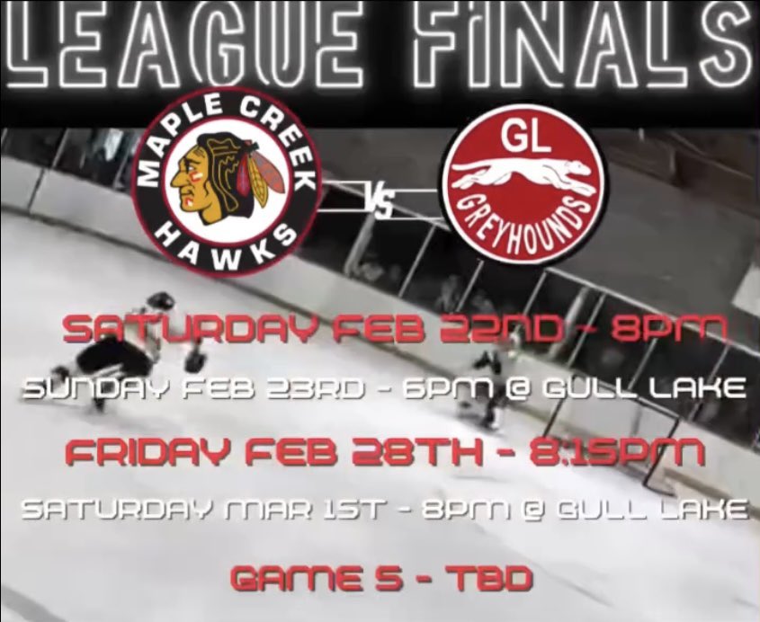 MCSeniorHawks's tweet image. Now that 4 Nations is over, head on down to Maple Creek for game 1 of the Mud final Saturday.