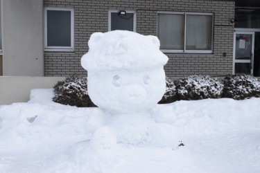 今日は、ゆきまつりIN苫前商業高校に参加してきたベア！！作ってくれた雪像もかわいくて素敵だったベア！みんなの笑顔が見れてほんとによかったベア！
#北海道 #苫前町 ＃くまだとまお