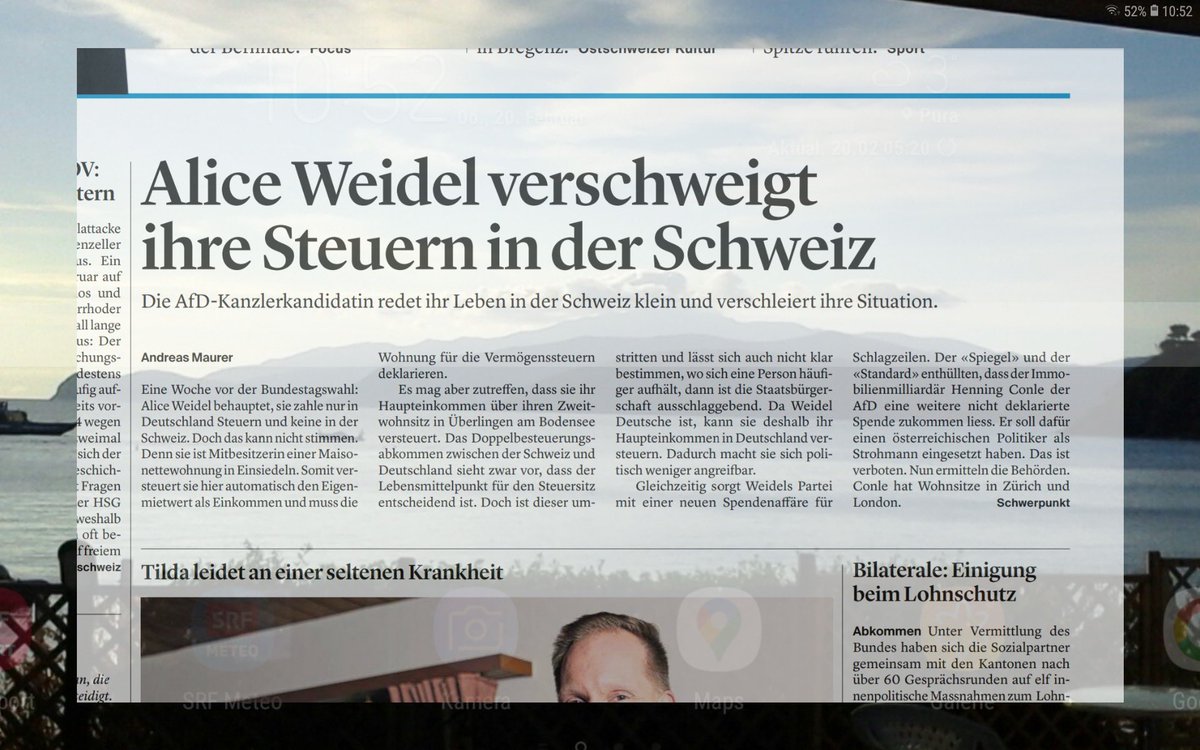 Die Schweizer Presse ist übrigens schon weiter in der Diskussion: Weidel zahlt Steuern in der Schweiz. Entgegen ihrer eigenen Darstellung! Sind die Artikel hier bekannt?