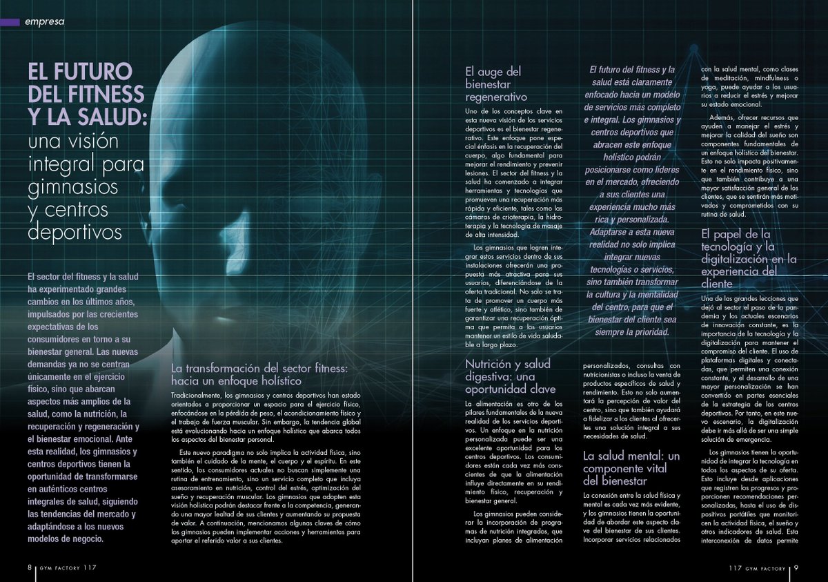 manelvalcarce's tweet photo. ✍️📖 ¡Ya disponible! Num 117 Revista Gym Factory Nuevo artículo: El Futuro del Fitness y la Salud: una visión integral para gimnasios y centros deportivos.

🔗 Leer mas 👉 https://t.co/PpfgFVJ6P4

#fitness #salud #entrenamiento #gymfactory #gestiondeportiva #sportmanagement https://t.co/lb1UOhXMr3