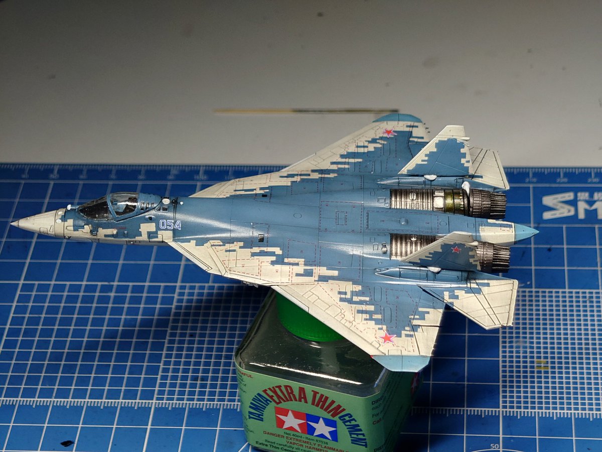 second 1/144 su57 complete; I changed the colors a bit. #144スケモ