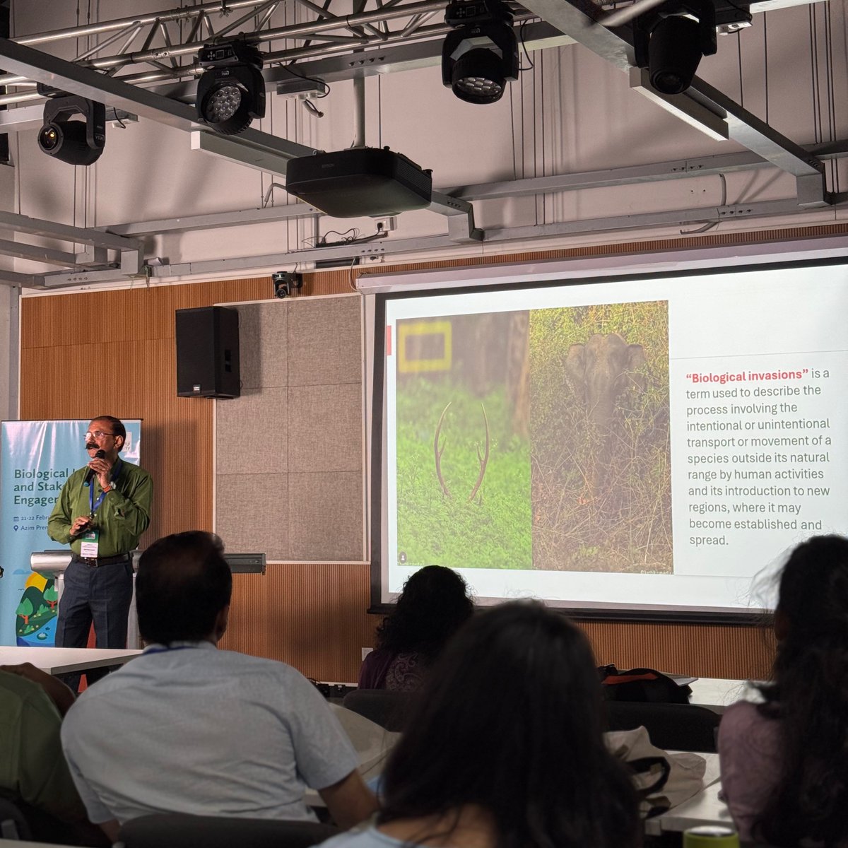 <a href="/achyutbanerjee/">Achyut Banerjee</a> <a href="/IPBES/">ipbes</a> Current PCCF (Madhya Pradesh) Aseem Shrivastava is here to offer the local perspectives. A striking image of sambar deer engulfed by parthenium &amp; an elephant hidden by lantana🥹