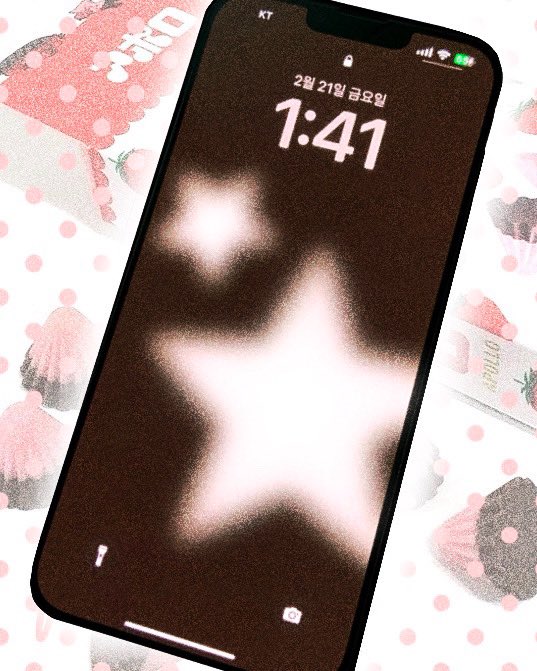 seolblue's tweet image. 빈티지 초코딸기 별 배경화면 공유 ໒꒱₊⋆