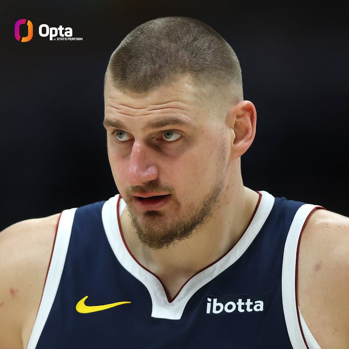 OptaSTATS (@optastats) on Twitter photo Over his last 9 games, the <a href="/nuggets/">Denver Nuggets</a>' Nikola JokiÄ:
is averaging a 30-point triple-double
is shooting 60.0% from the field
is undefeated
No one else in NBA history has done all of that over a span longer than 4 games. Over his last 9 games, the <a href="/nuggets/">Denver Nuggets</a>' Nikola JokiÄ:
is averaging a 30-point triple-double
is shooting 60.0% from the field
is undefeated
No one else in NBA history has done all of that over a span longer than 4 games.