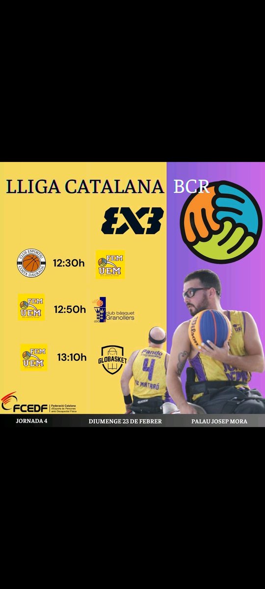 Aquest diumenge t'esperem al palau Josep Mora!