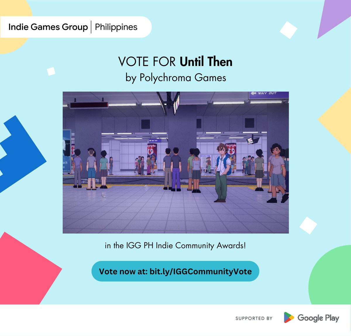 We're nominated for the Community Choice Award at the IGG Indie Community Awards! 🎉

Vote here 👉 bit.ly/IGGCommunityVo…