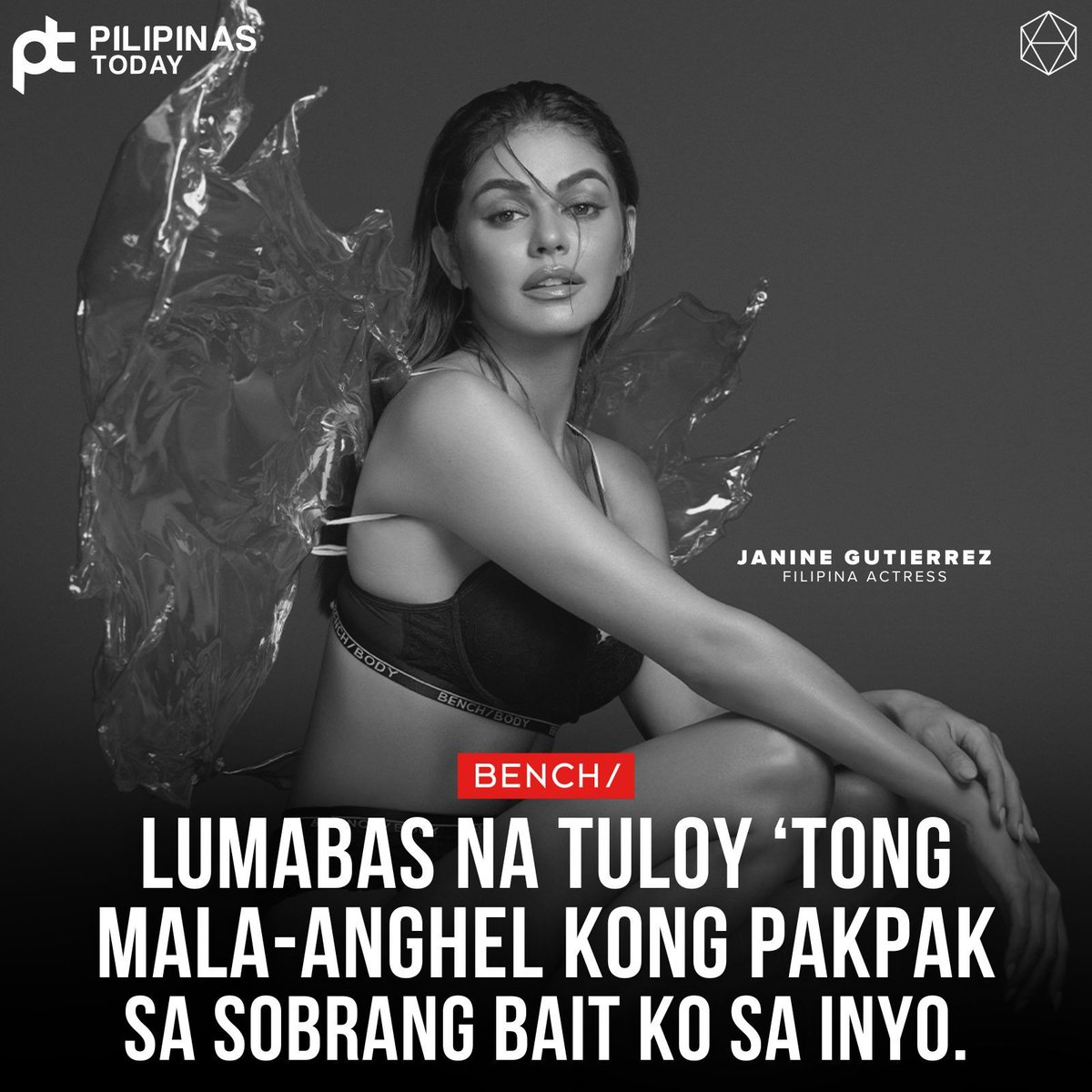 PilipinasToday_'s tweet image. Lumabas na tuloy 'tong mala-anghel kong pakpak sa sobrang bait ko sa inyo.

#PilipinasToday
#Bench
#JanineGutierrez