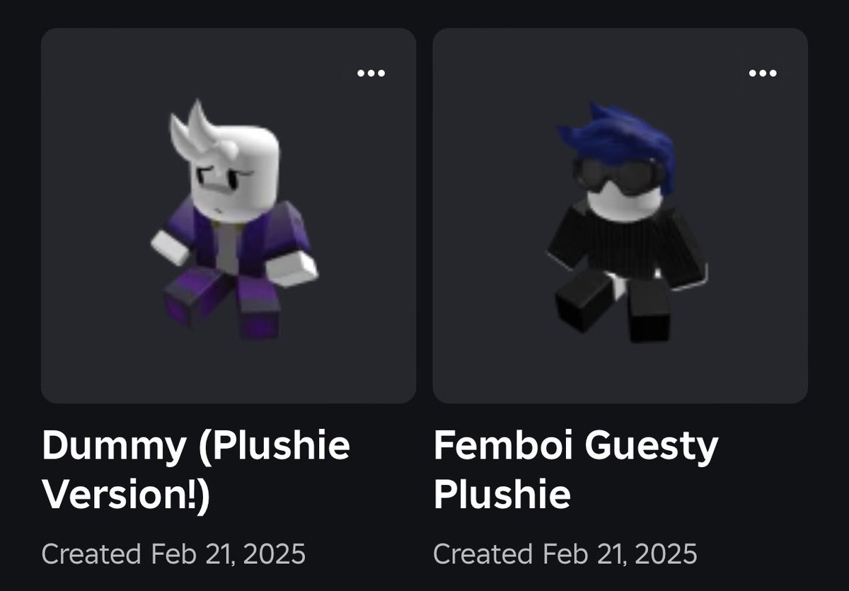 GuestyStudios's tweet image. just maked me and dummy become marketable plushies :)
those 2 are coming very soon