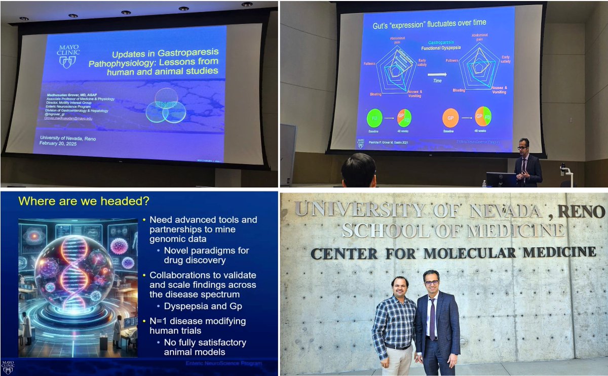 Rajan Singh (@rajan___singh) on Twitter photo Dr. <a href="/mgrover_gi/">Madhusudan (Madhu) Grover M.D., AGAF</a> <a href="/MayoClinicGIHep/">Mayo Clinic Gastroenterology & Hepatology</a> <a href="/ENSP_mayo/">Enteric Neurosciences Program, Mayo Clinic</a> is sharing Pearls of Wisdom on Gastroparesis‼️
#ICC #Macrophages #Spacial single-cell interactions #CellChat #Multi-Omic approaches🚨
At <a href="/unrmed/">UNR Med</a> <a href="/unevadareno/">University of Nevada, Reno</a>😇
Thank you so much for sharing clinical insights—we are truly honored to have Dr. <a href="/mgrover_gi/">Madhusudan (Madhu) Grover M.D., AGAF</a> <a href="/MayoClinicGIHep/">Mayo Clinic Gastroenterology & Hepatology</a> <a href="/ENSP_mayo/">Enteric Neurosciences Program, Mayo Clinic</a> is sharing Pearls of Wisdom on Gastroparesis‼️
#ICC #Macrophages #Spacial single-cell interactions #CellChat #Multi-Omic approaches🚨
At <a href="/unrmed/">UNR Med</a> <a href="/unevadareno/">University of Nevada, Reno</a>😇
Thank you so much for sharing clinical insights—we are truly honored to have