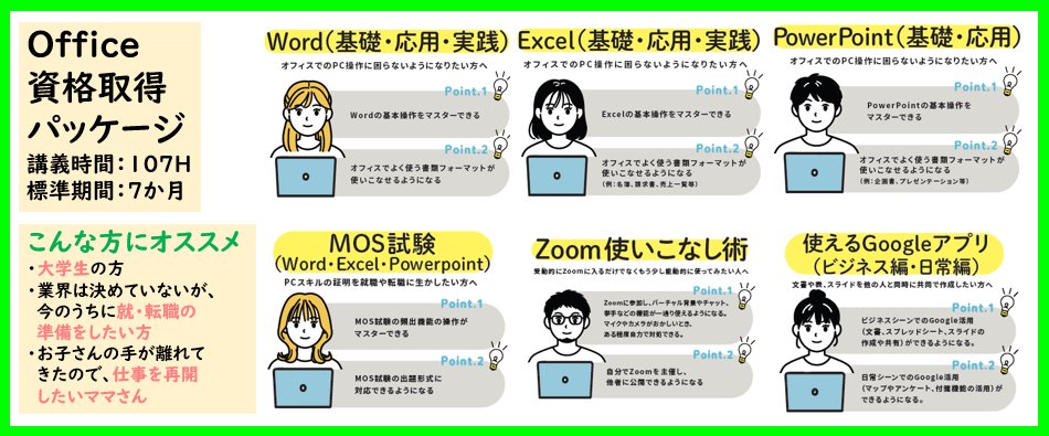 towncollege_ng's tweet image. 年明けから、#MOS資格 取得希望の方が増えています。オススメの学習計画は #MOSExcel ⇒ #MOSExcelエキスパート (上級)、⇒ #MOSPowerpoint となります。PCソフト体験や百瀬講師による個別指導も開催中です♪ご予約は➡x.gd/qmtlz
