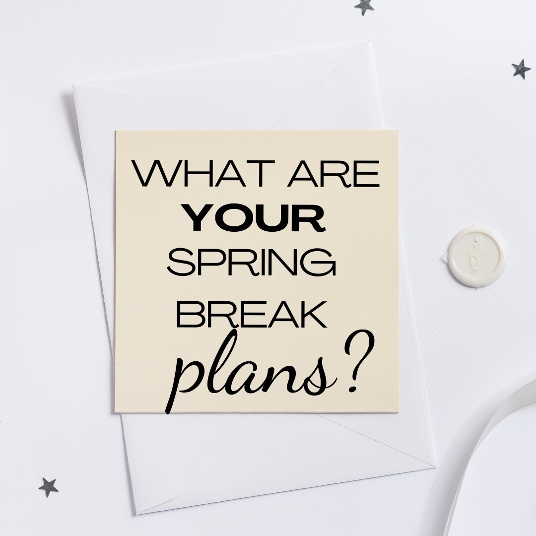 fionaby's tweet image. Spring break is around the corner! What exciting plans do you have this year? 🌴☀️ #springbreakfun #vacationvibes #travelplans