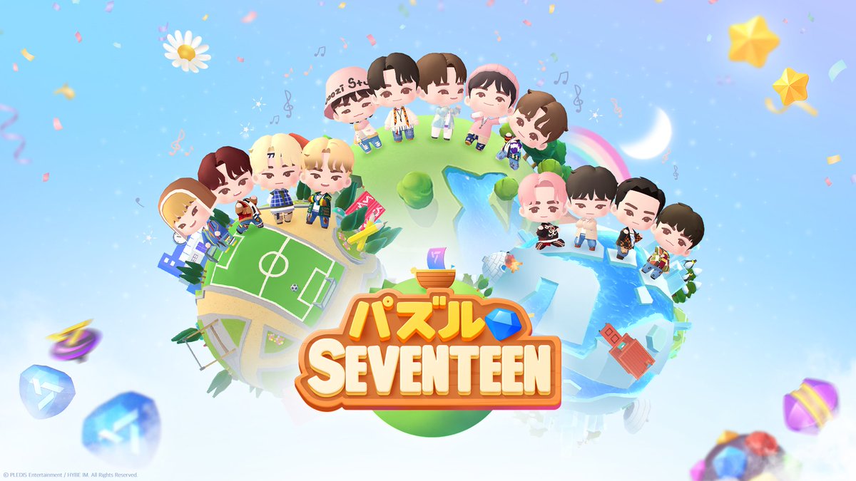 [#SEVENTEEN JAPAN NEWS]
本日2月25日(火)からSEVENTEEN初の公式ゲーム「#パズルSEVENTEEN」(＠puzzle_svt_jp)の事前登録が開始！✨

事前登録はこちら→hybe.im/z9ZpF 
詳しくはこちら→seventeen-17.jp/posts/informat…

#PuzzleSEVENTEEN #パズチ