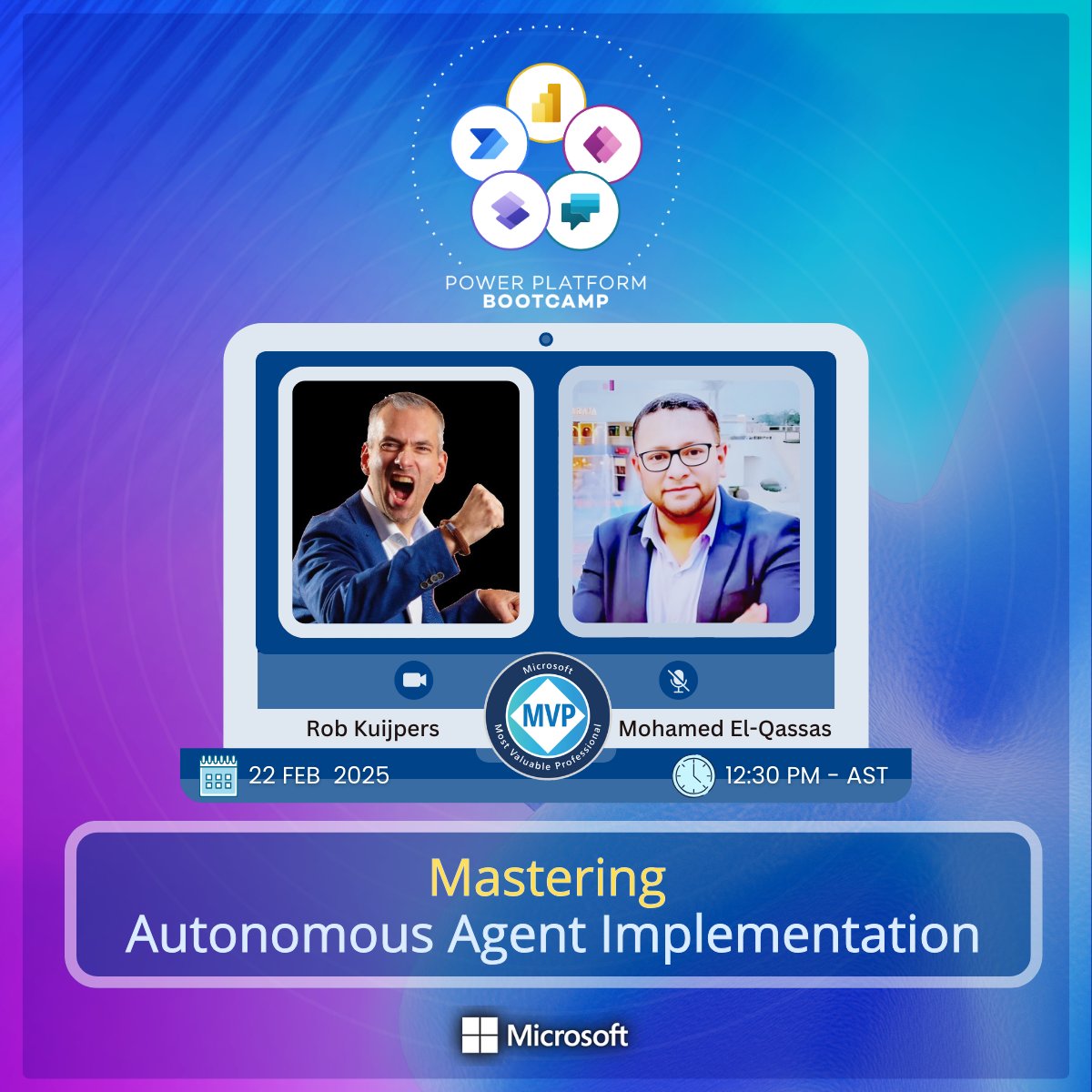 MelQassas's tweet photo. We are excited to feature Rob, as one of the key speakers at #GPPB2025 - Saudi Arabia.  

🔗 Register: https://t.co/2Xd87U96uR 
📷 Speakers: https://t.co/rX4jHfu5aA 

@GPPBootcamp @MSPowerPlat #PowerApps #powerautomate #Copilot #AI @MVPAward #MVPBuzz https://t.co/hWWrKeCHzU