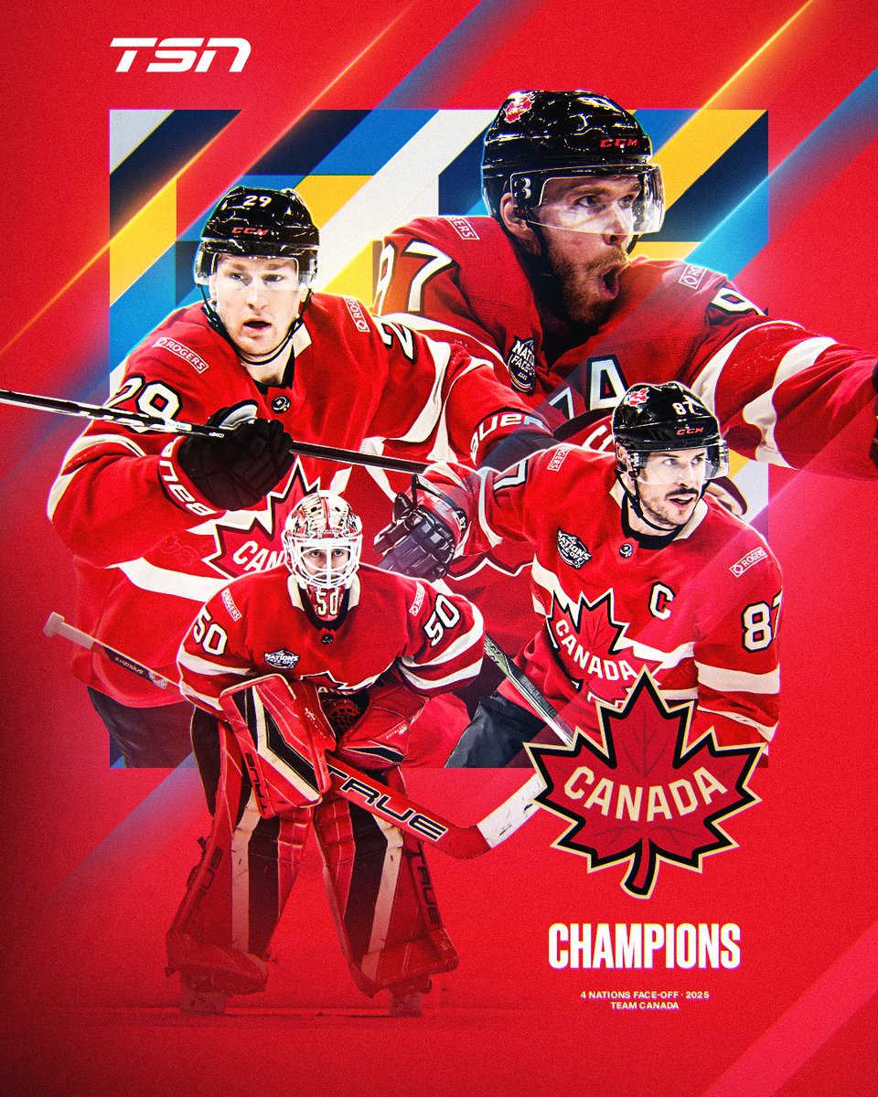SoRockinOne's tweet photo. MCJESUS and the boys from Canada get it done in Boston @4NationsHockey Champions!!! 🇨🇦🇨🇦🇨🇦🇨🇦🇨🇦🇨🇦🇨🇦 #mcdavid #Mcjesus  #4nationsfaceoff #ThisIsOurGame #Canada #CanadaStrong #OurGame
#CanadaIsStrongandFree https://t.co/AYtSYBn1ws