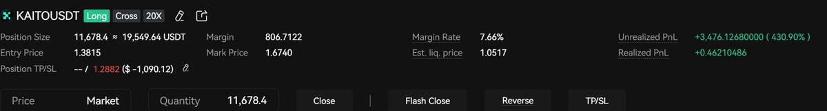 you got your $KAITO airdrop, dumped it instantly and shorted it.

You just got stopped out/liquidated.

We are not the same