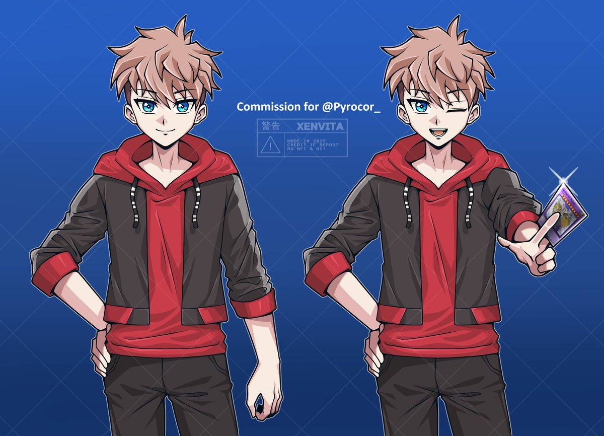 xenvita's tweet image. Duel Links sprite inspired Pngtuber commission for @/Pyrocor_ ! Thank you!