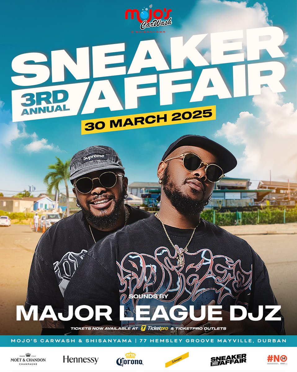 Wear your best pair of 👟 Sneakers and show up at this amazing event  

The best of the best in entertainment will be there.

#SneakerAffair25
#MojosSneakerAffair