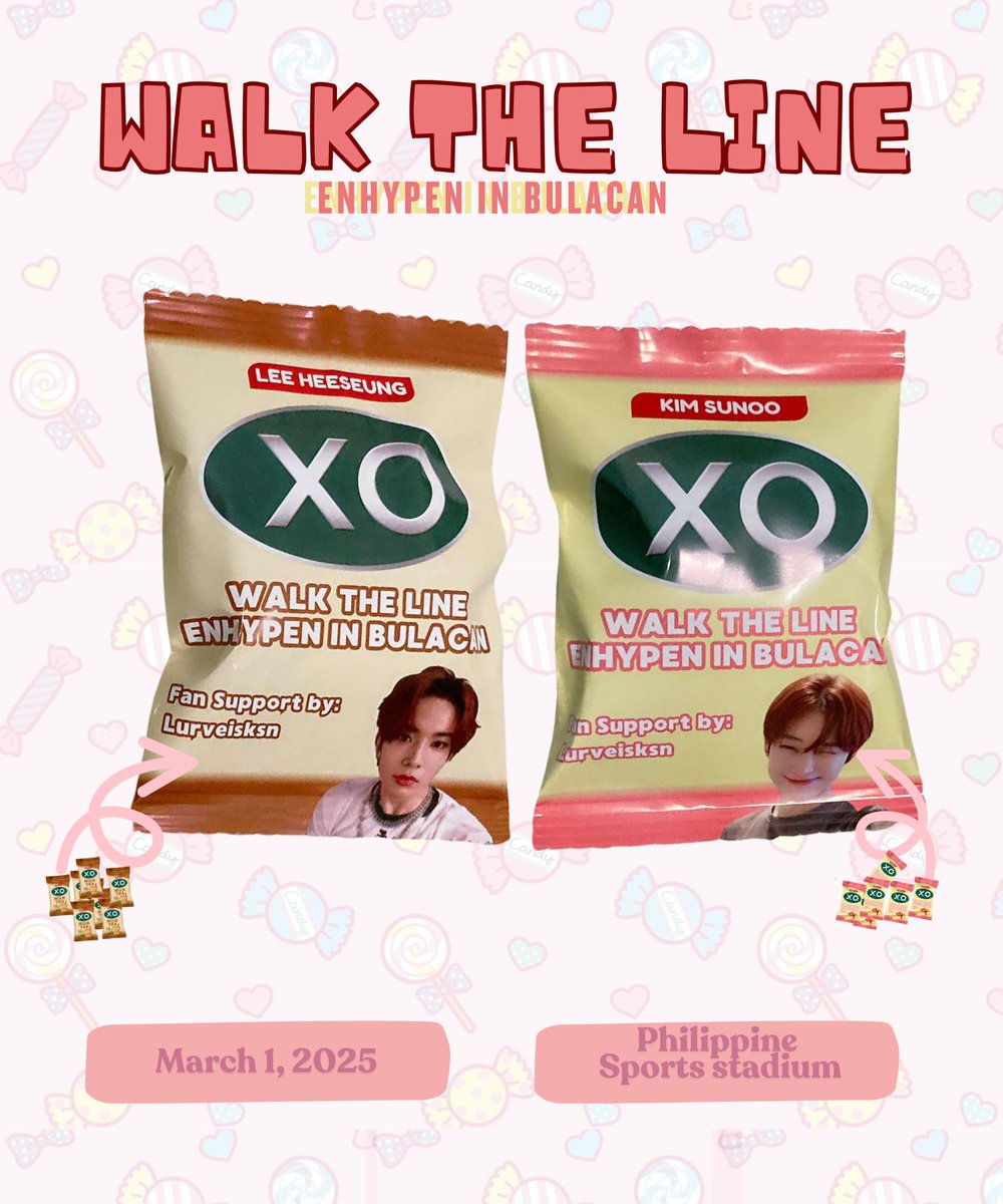 '𝑿𝑡𝑟𝑎 𝑶𝑢𝑡𝑠𝑡𝑎𝑛𝑑𝑖𝑛𝑔 𝑑𝑢𝑜 𐙚⋆°｡⋆♡ 

HEESUN chip bag fan support by @lurveisksn 

ᥫ᭡like &amp; rt
ᥫ᭡1:1 ratio 
ᥫ᭡ prio d-day trading 

#ENHYPEN #WALKTHELINE_IN_BULACAN