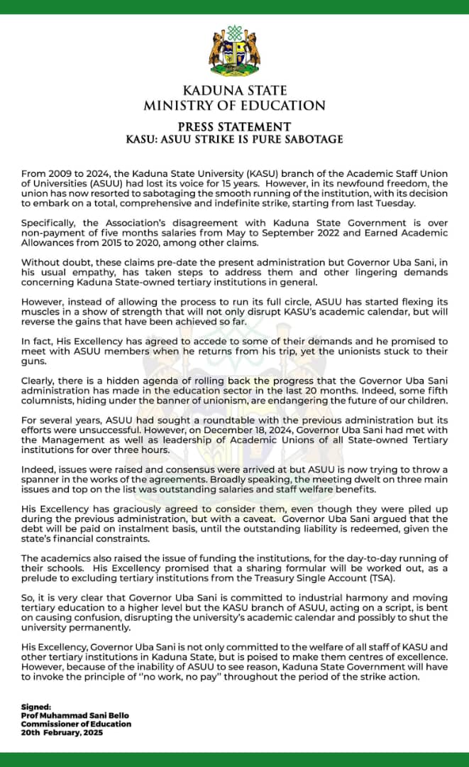 Ministry of Education (@kaduna_moe) on Twitter photo 