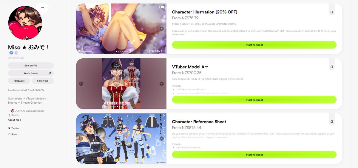 Hello friends I'm open!! 

tentatively only accepting 2-4 projects!! rts are appreciated~!

>chara illust (bust/half/full OK)
>model art
>design sheets
>reactive png
>MV art

we are so back!
VGen in bio :D