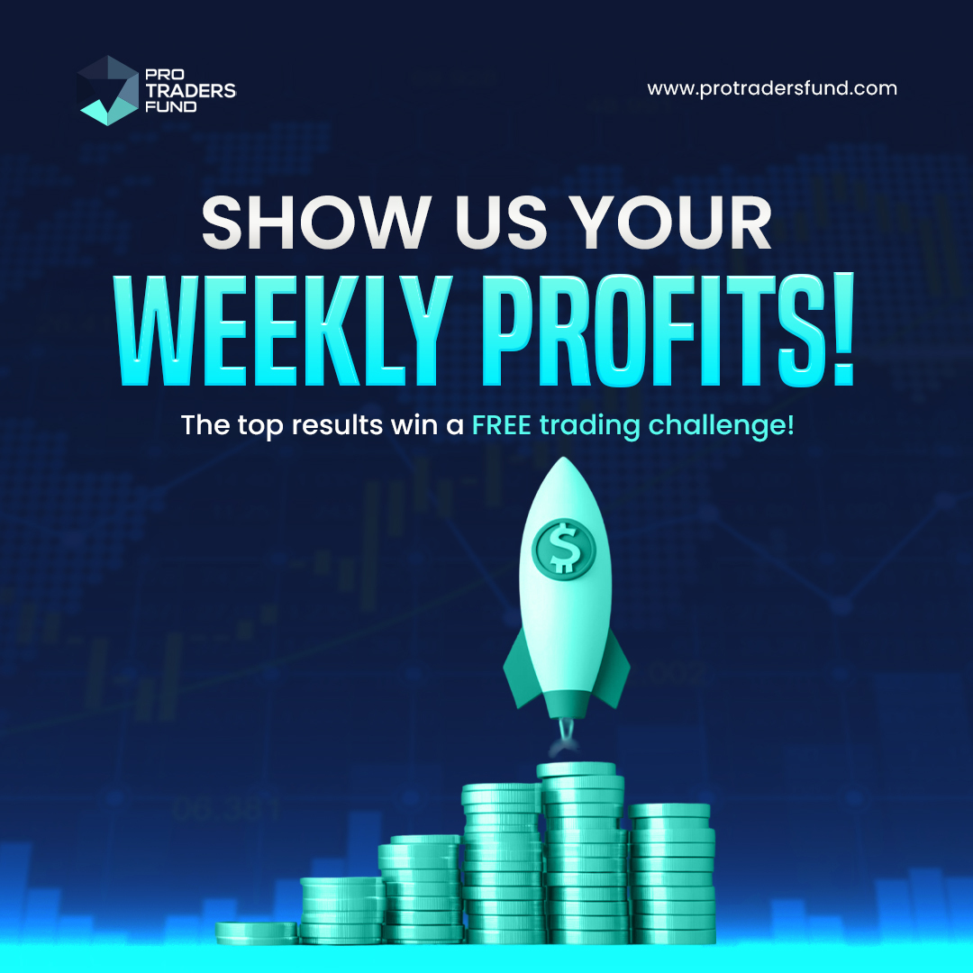 Drop your weekly profits below!
The best results win a FREE challenge! Let’s see those gains! 
make sure you are following <a href="/protradersfund/">PRO TRADERS FUND</a> 
Also like and retweet
