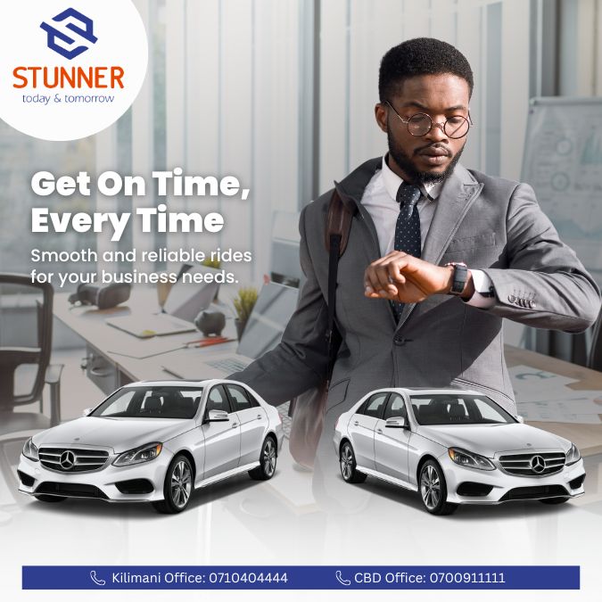 StunnerGroupKe's tweet photo. Time is money and every minute counts.

Whether it’s a team retreat or a crucial client meeting, Stuner Group ensures you travel comfortably and arrive on schedule.

Book a rental car today:  https://t.co/K92wvNYZKw

#Carhire #StunnerGroupKe #RentalCars https://t.co/DnUoqmkj3Z