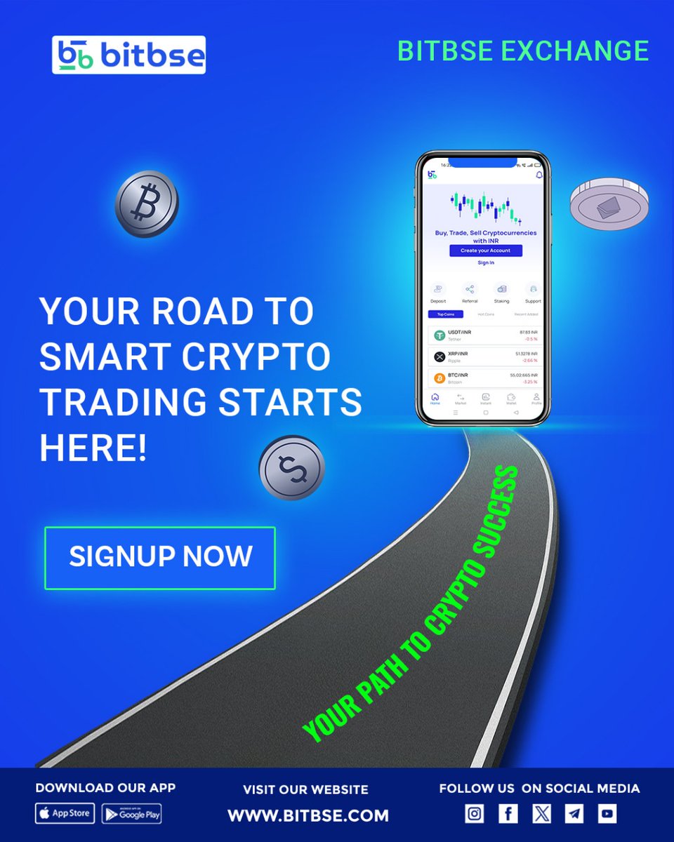 bitbse's tweet photo. 🚀 Start your journey to smart crypto trading with Bitbse Exchange! Buy, trade, and sell cryptocurrencies easily and securely.📈💰
.
#Bitbse #CryptoTrading #Bitcoin #Ethereum 
.
Disclaimer: Nothing on this page is financial advice, please do your own research! https://t.co/ISD81Itnid